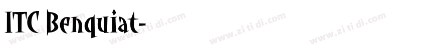 ITC Benquiat字体转换